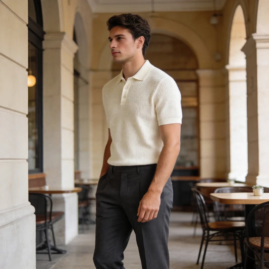 Creplab - Arthur Relaxed-Fit Knit Polo Shirt