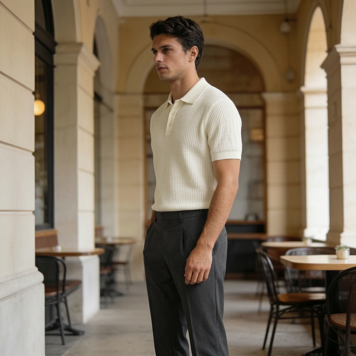 Creplab - Arthur Relaxed-Fit Knit Polo Shirt