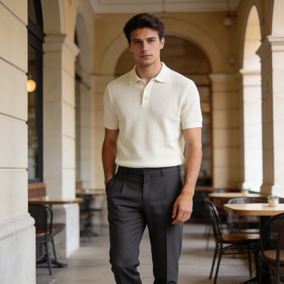 Creplab - Arthur Relaxed-Fit Knit Polo Shirt
