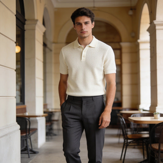 Creplab - Arthur Relaxed-Fit Knit Polo Shirt