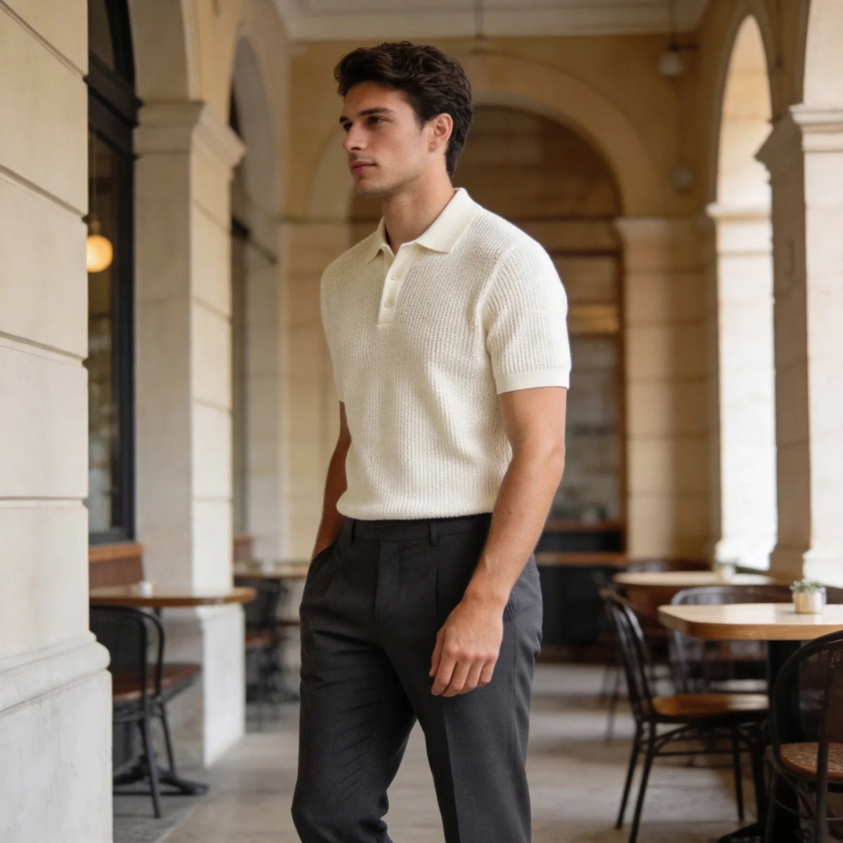 Creplab - Arthur Relaxed-Fit Knit Polo Shirt