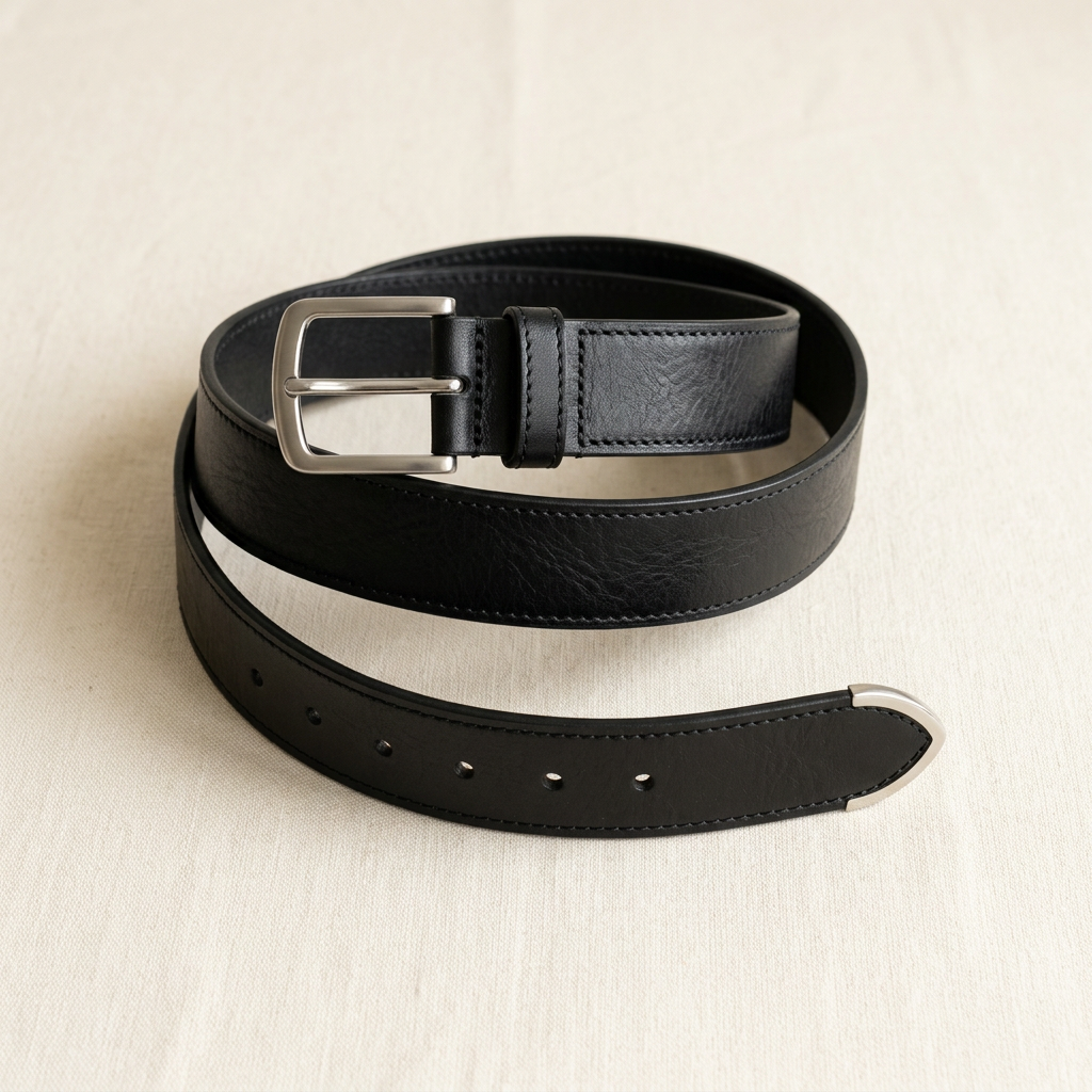 Creplab - Elise Sleek Leather Belt with Minimalist Buckle