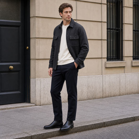 Creplab - Oliver Button-Front Textured Overshirt